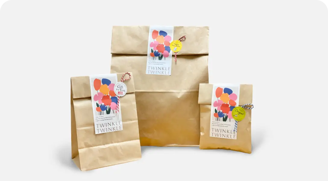 無料ペーパーバッグラッピング